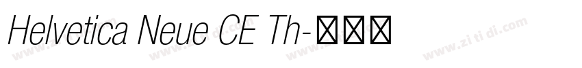 Helvetica Neue CE Th字体转换
